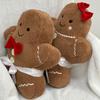 Christmas Gingerbread Man Pendant Christmas Tree Party Home Decor 2025 New Year Gift Noel  Cute Pillow For Decoration Couch