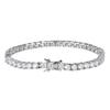 [3MNSCD] 18K White Gold Plated Tennis Bracelet Women's Jewelry Lobster Clasp Bracelet