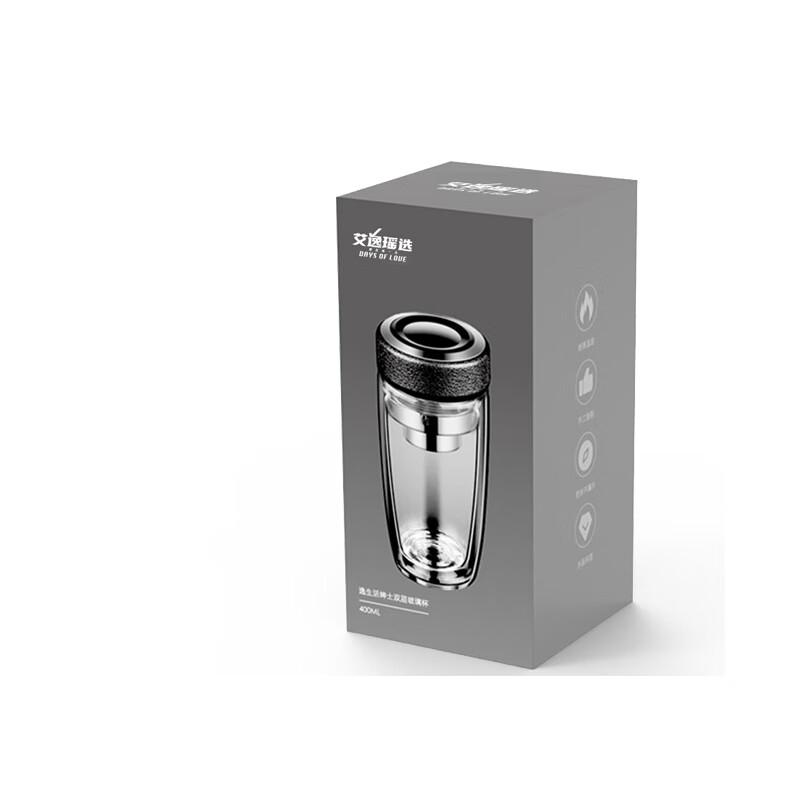 Aiyiyaoxuan Gentleman Double Wall Glass Cup