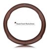 Genuine Leather Steering Wheel Cover for Dongfeng Fengxing S500 - Ultra-thin, Sweat-absorbent, Non-slip, Four Seasons Universal Fit