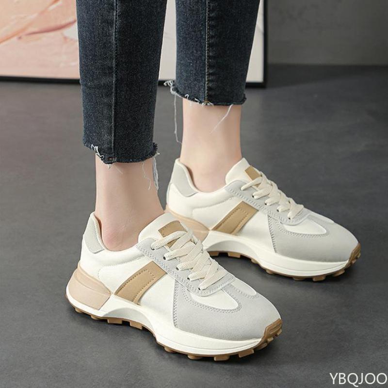 Vielseitige lässige Damenschuhe 2024 Neuer Sporttrend Tägliches Colorblocking Laufshow Beinlänge Vulkanisierte Schuhe Zapatos Mujer