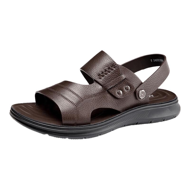 Aokang Men s Leather Casual Beach Sandals EU 42