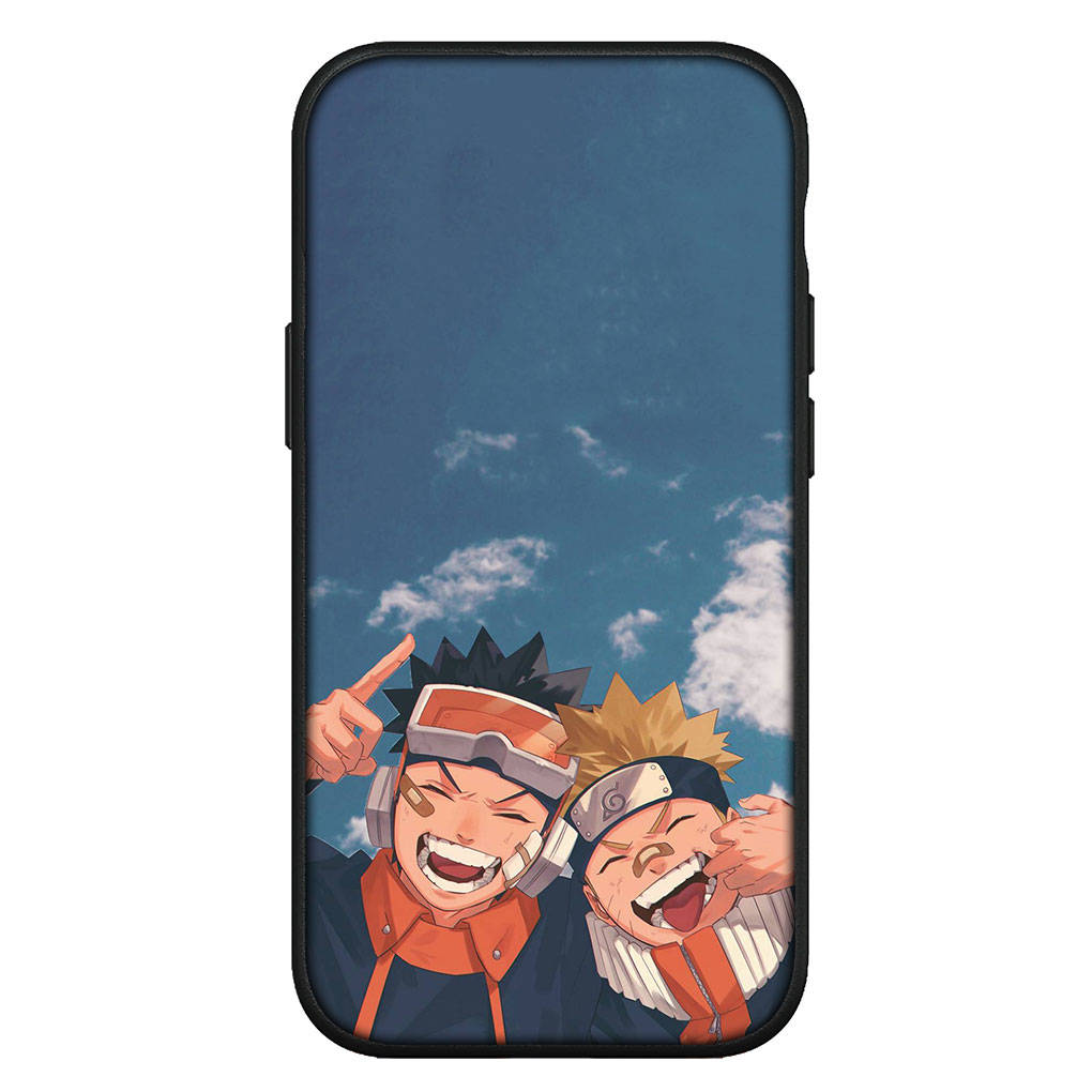 For iPhone 16 15 X XR Samsung Galaxy S24 S23 Plus Xiaomi Redmi Note 13 12 11 Pro Max 9 10 14 OPPO Huawei Cover Obito and Rin Naruto Uchiha Phone Case