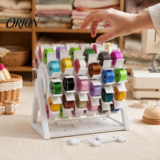Tabletop Spool Holder 60-Spool Sewing Thread Organizer Rack, 360 Degree Swivel Space Saving Display Stand, Storage for Embroidery And Quilting Threads