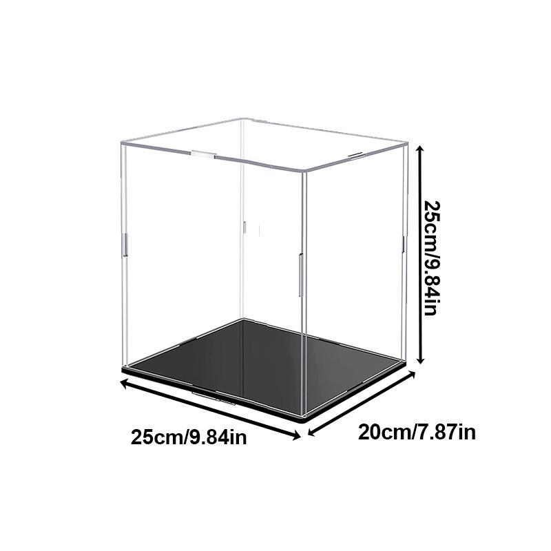 Акриловая витрина разных размеров для коллекционных предметов Сборная прозрачная акриловая коробка Защитная витрина для фигурок Организация игрушек 252025cm 1690₽