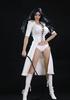 [TOYBARJAPAN] 16 Scale Figure AccessoriesJO21X-24A White Sexy Female Hooded Leather-Style SM Leather Outfit with Underwear and Whip (Head, Body, and
