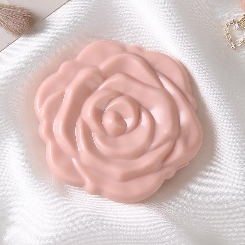 1PC Portable Mini Mirror Retro Rose Flower Small Pocket Makeup Mirror Double Sided Hand Mirrors Compact Cosmetic Beauty Tool