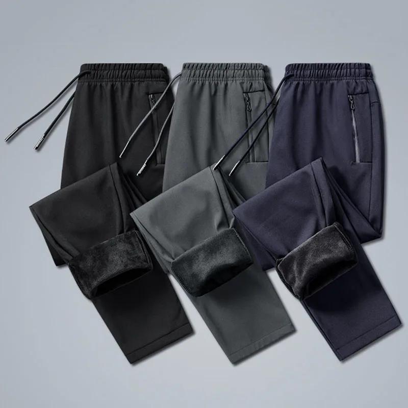Warm Waterproof Running Pants Men Winter Softshell Fleece Trousers Women Jogging Camping Climbing Skiing Hiking Pants