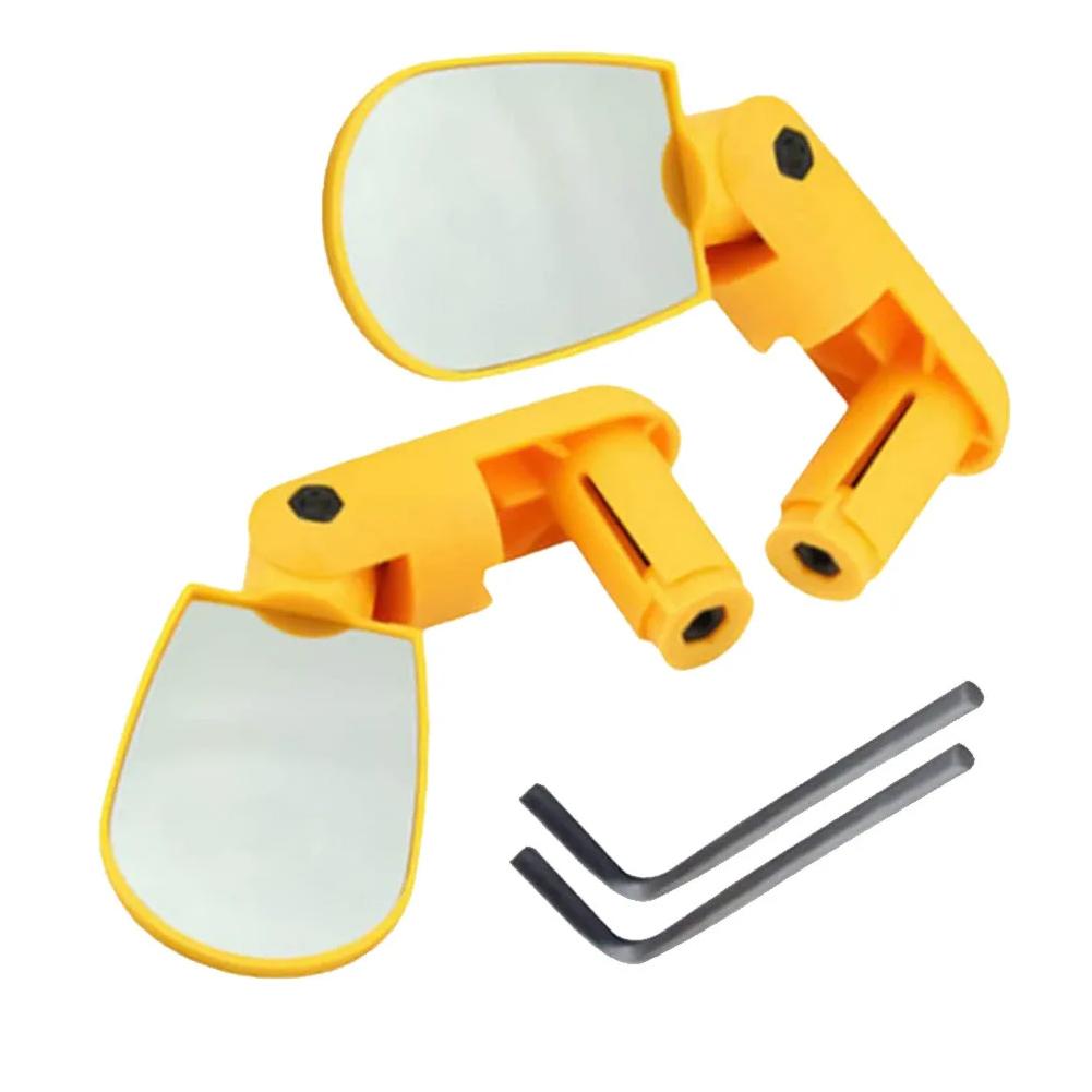 1 Paar Verstellbarer Rückspiegel ABS Für Mountainbikes Rückspiegel Flachspiegel Für Fahrradmontage Ersatzteile