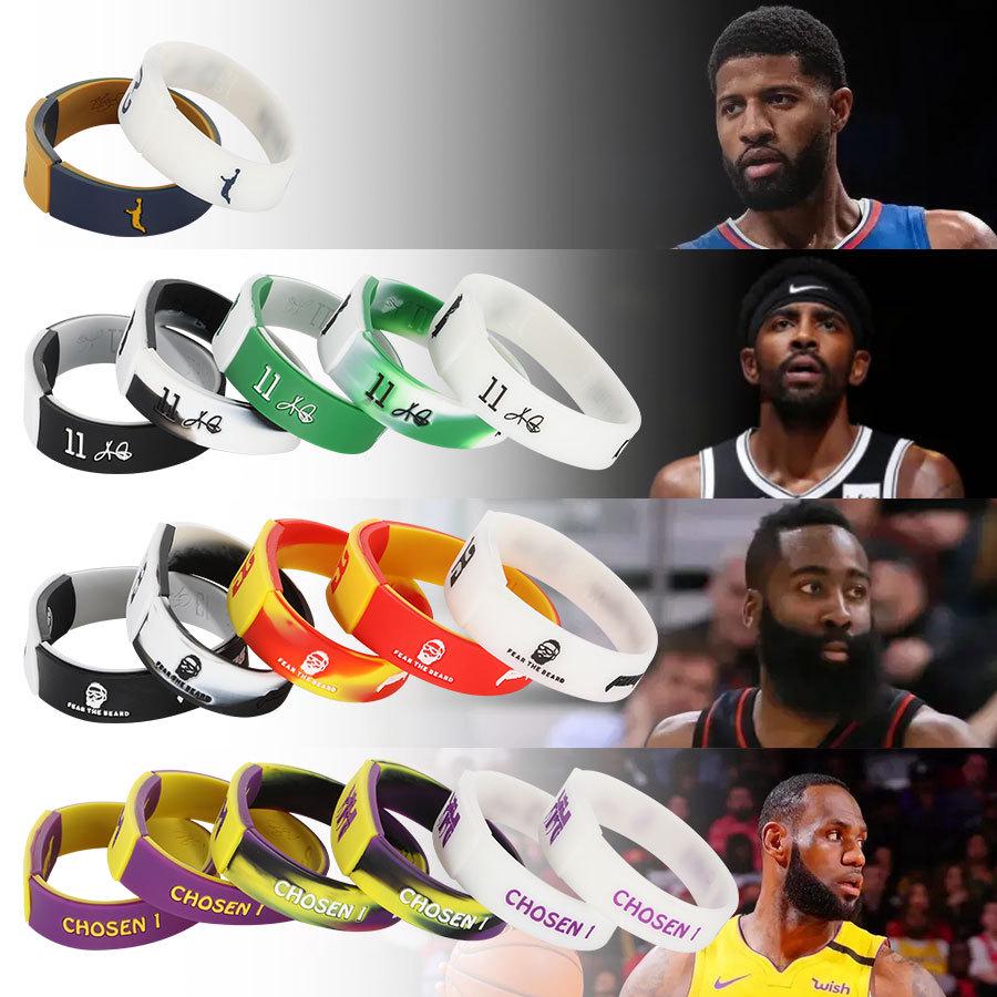 Double Layer Silicone Sports Wristband - Kobe and LeBron Edition