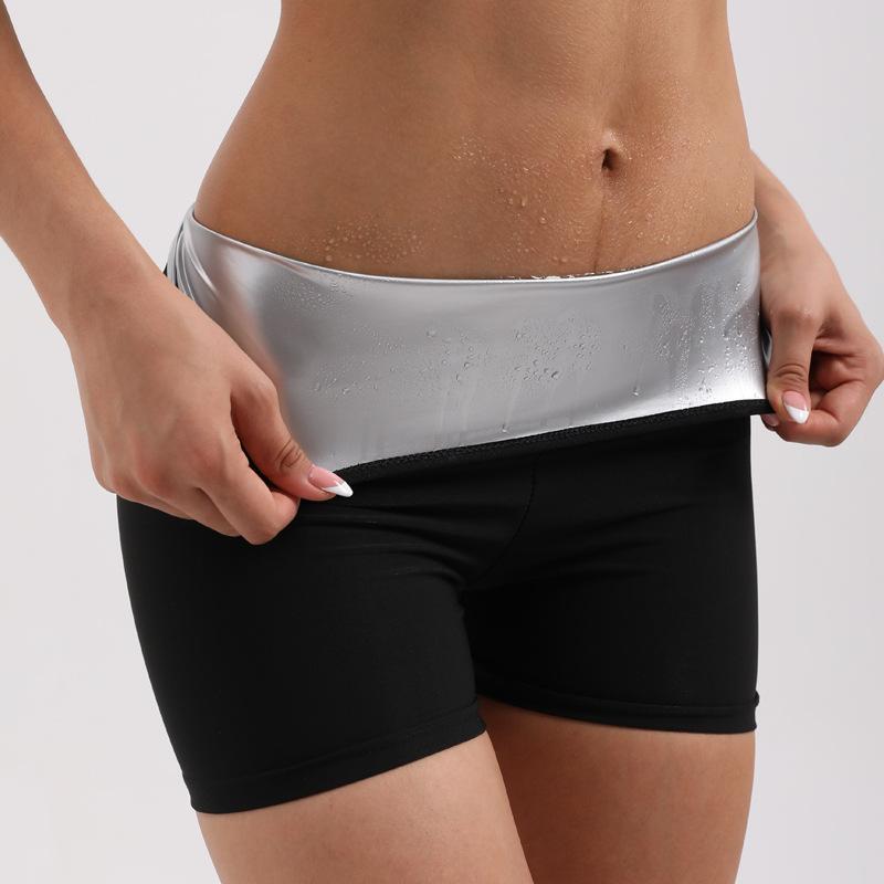Ženy Pocení Elastický Pas Trenér Břicho Fitness Legíny Šortky Sportovní Kalhoty Dámské Oblečení