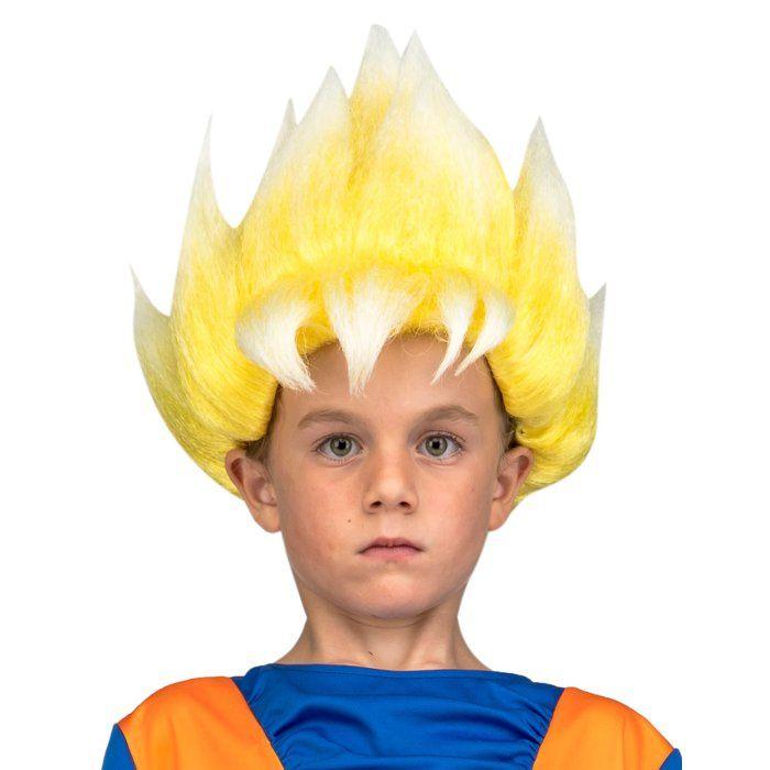 Perruque Super Saiyan Goku Dragon Ball enfant