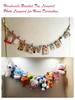Handwoven Pet Toy Storage Rope With 10 Colorful Clips Multifunctional Hanging Organizer For Party Wall Decor Photo Display Stuffed Animal Storage