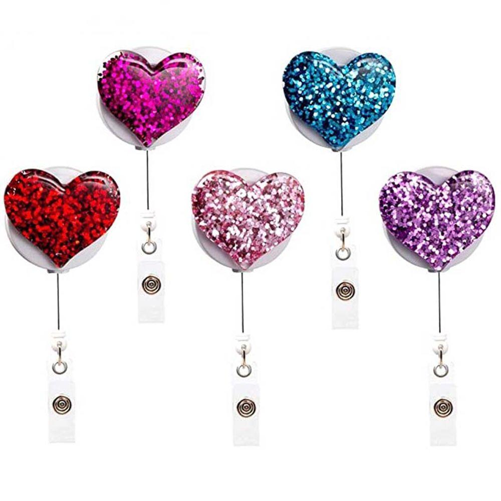 Nurse Doctor Work Card Work Card Holder Clip Heart Badge Holder Name Tag Holder Badge Holder Clip
