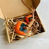 3D Sturdy Leather Pomegranate Adornment Fashionable Fruits Cow Leather Pomegranate Pendant With Bag Accessories
