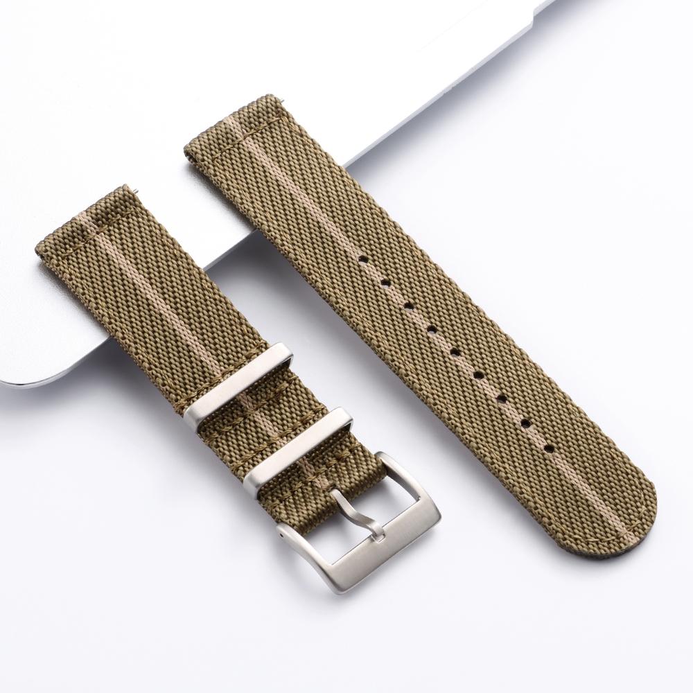 20mm 22mm Nylon Watch Band for Omega for Tudor Strap Woven Canvas Fabric Wristband Men's Military Sports Quick Release Bracelet