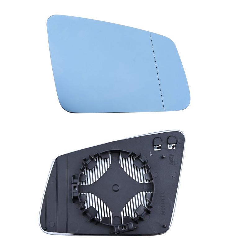 For Mercedes-Bnez GLA GLK W221 W212 W204 Heated Left Right Side Mirror Blue Rearview Glass Wing Glass Lens