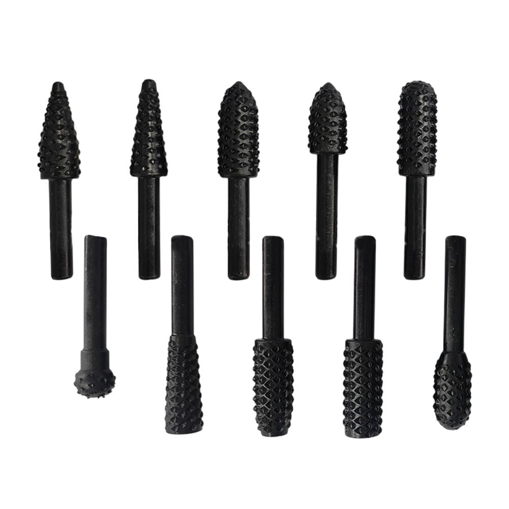 Wood Carving Tools Rasp File Drill Bits Carbon Steel Construction Long-life Cutting Power Woodworking Projects