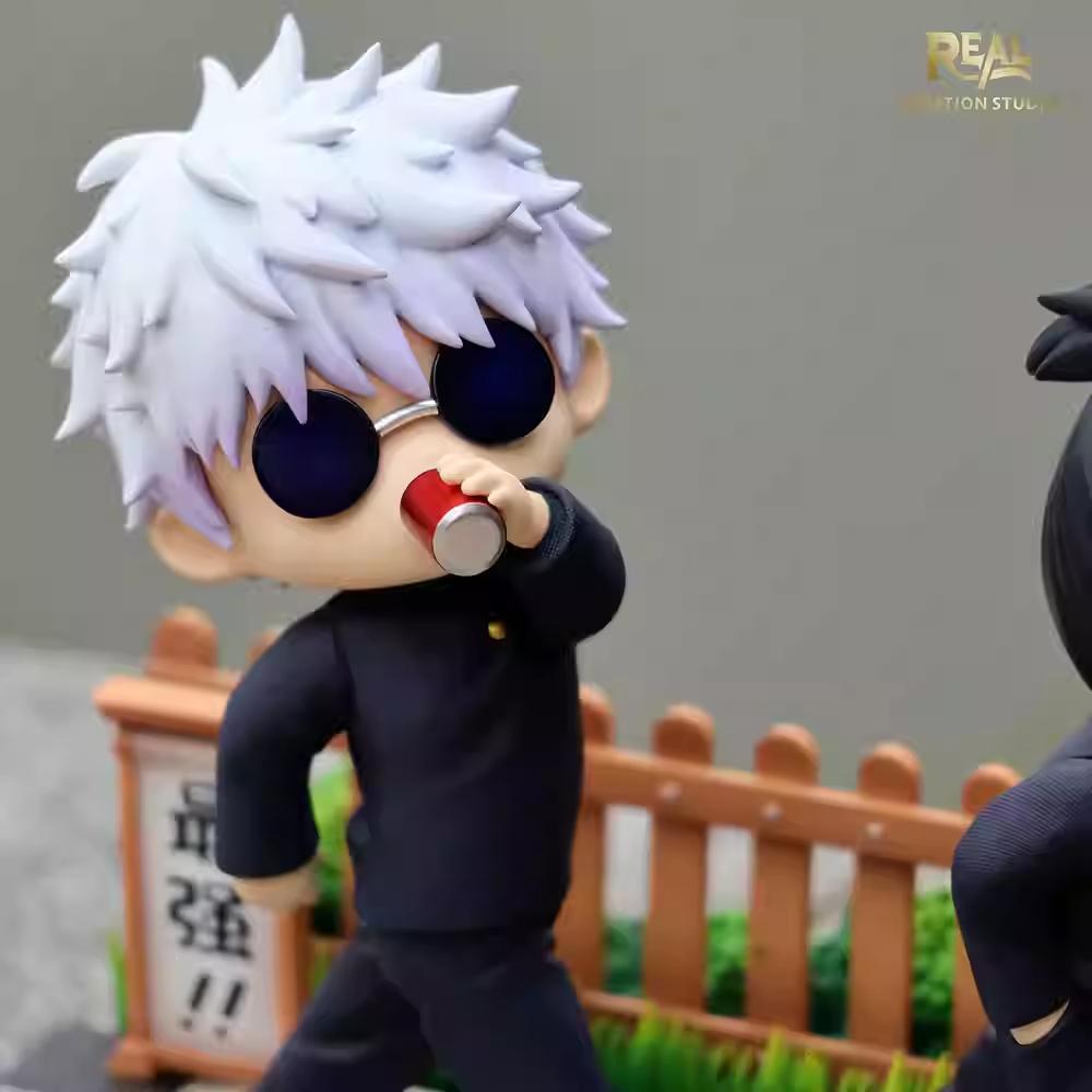 Jujutsu Kaisen Anime Figure Satoru Gojo Geto Suguru Action Figurine Q Version Pvc Statue Model Doll Toys Collection Decor Gift