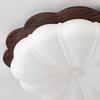 Retro Cream Style Walnut Ceiling Light - New Chinese Design for Bedroom & Study, Eye Protection.