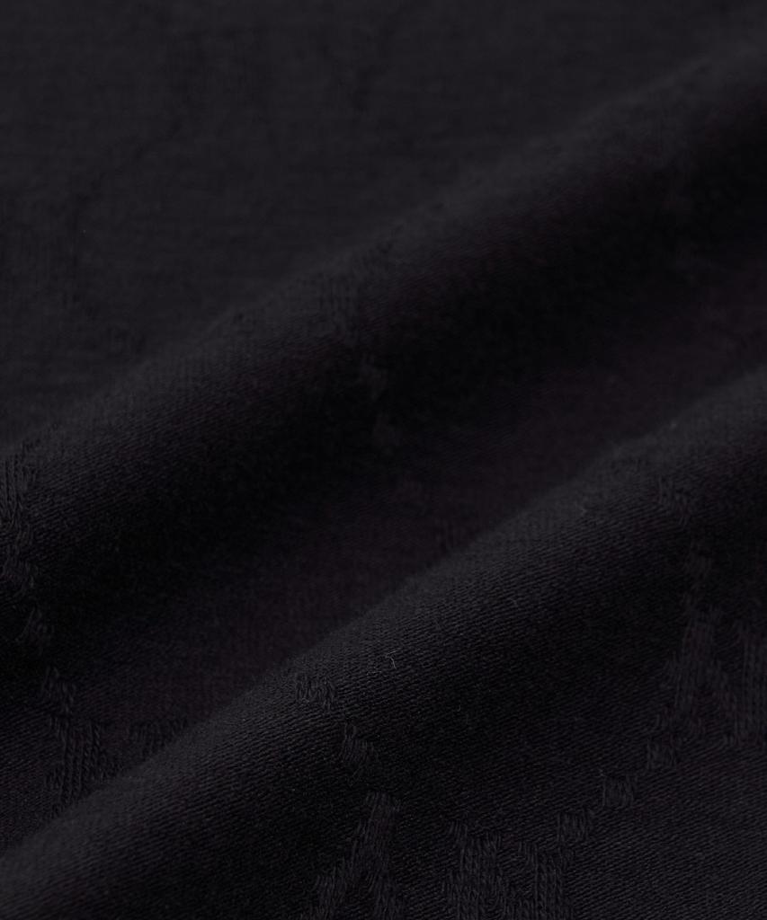Emelbi Diamond Monogram Jacquard Collar T-Shirt Ny (Black)