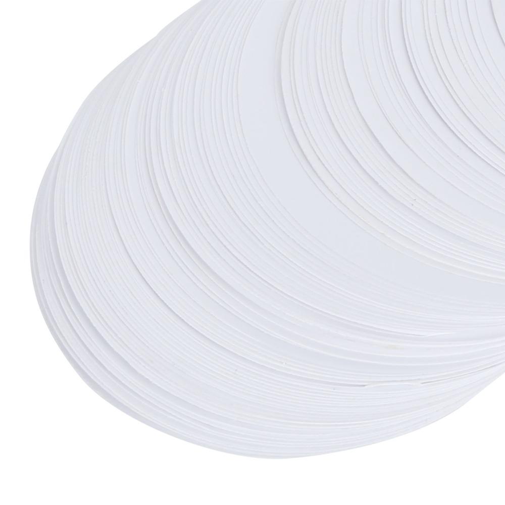 100pcs White Circle Paper Blank Badge Paper Blank Pre-Cut Circles Badge Printer Paper Lightweight Badge Making Paper