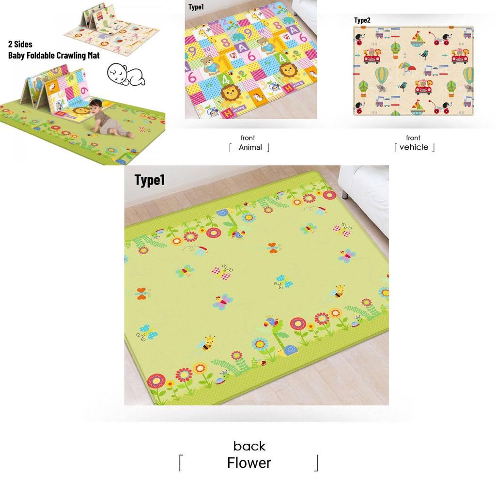 Faltbare Baby Krabbelmatte Weich Bequem Ldpe Schaum Spielmatte