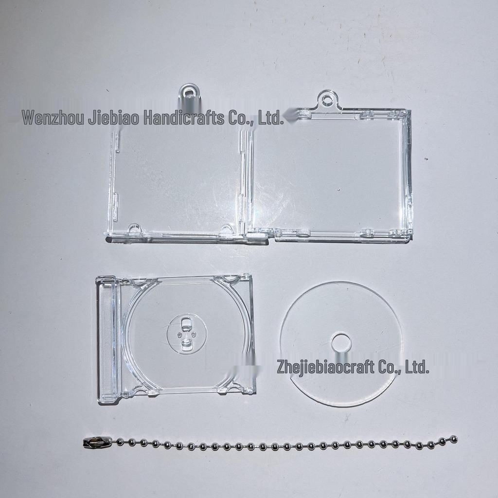 Acrylic Mini CD Case NFC Keychain Star Pendant DIY Merchandise