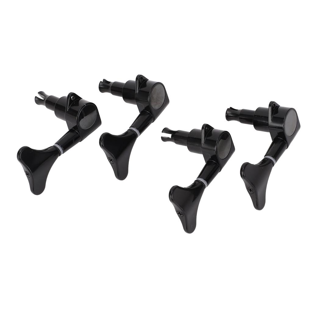 4R Klucze do Gitary Basowej Czarny Metal Zapieczętowane Klucze Maszynowe do Gitary Basowej do Wymiany