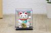 Castle Enterprise S Mini W winkende Katze Set Großhandel ein tolles japanisches Souvenir für Kommt in einer transparenten Hülle Maneki-neko [Senmanryo] (Weiß) Solarbetrieben,