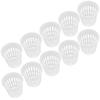 10pcsCelsiusSet   Safe Plastic Hydroponic Basket Cup for Garden Balcony Planting(Black)