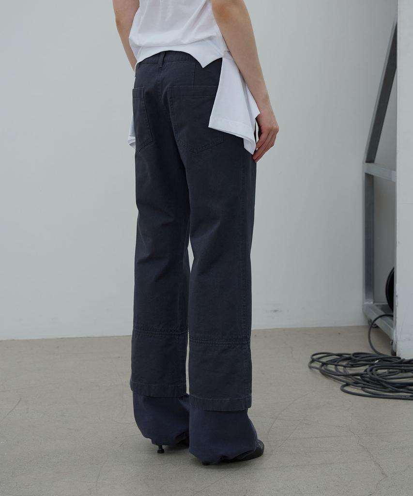 LCDC™ Layered Hem String Pants (Dark Navy)