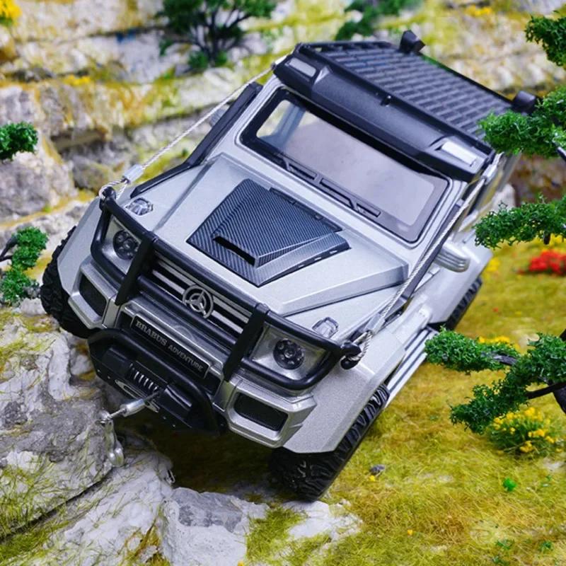 1/24 Benz G550 Adventure Version Alloy Simulation Car Model Sound and Light Pull Back Toy Off Road Vehicle Boys Collection Decoration