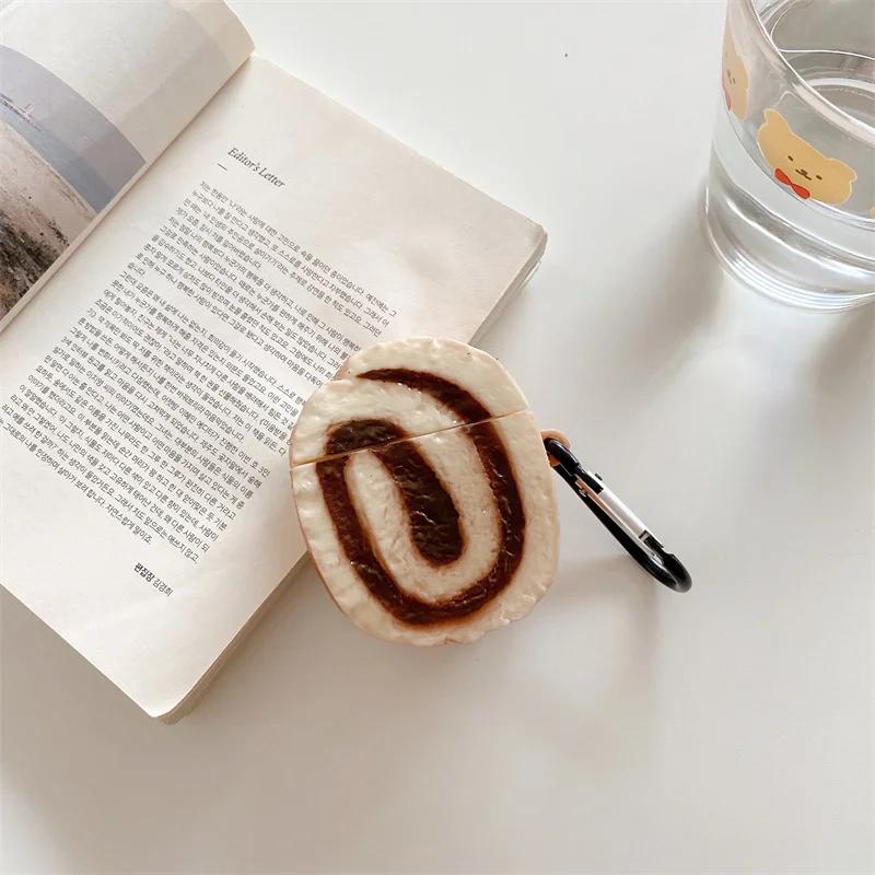 Pro AirPods 4 Pouzdro Kryt 3D Ananasový Chléb Kreslené Pouzdro na Sluchátka pro Airpods Pro Kryt Silikonový Kryt pro Airpods 3 2 1 Pro