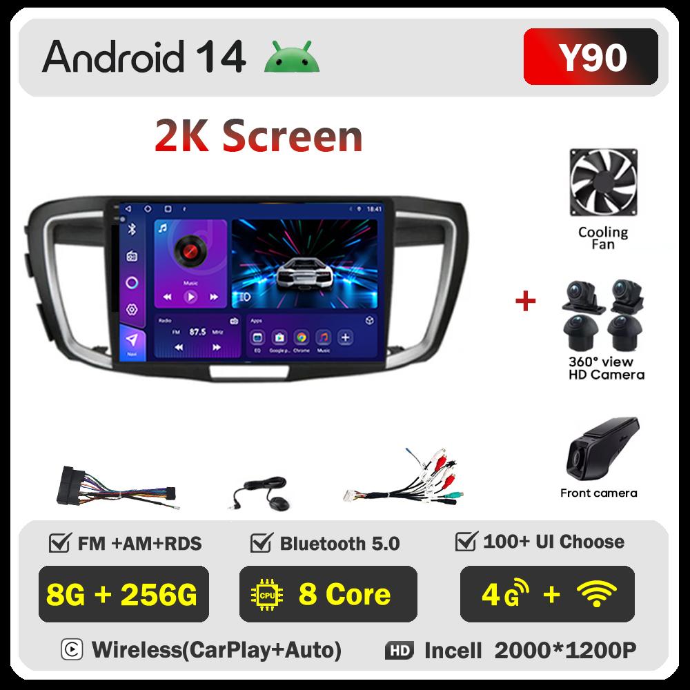 Car Multimedia Player For HondaAccord 9 2.4L 2.0L 2012-2018 Stereo Head Unit Car Radio Wireless Android Autoradio Touch Screen
