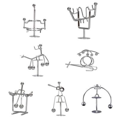 Stainless Steel Balance Ball Toy Weightlifter Kinetic Art Home Decor Decompressive Gadgets Physics Balancing Tumbler Toy