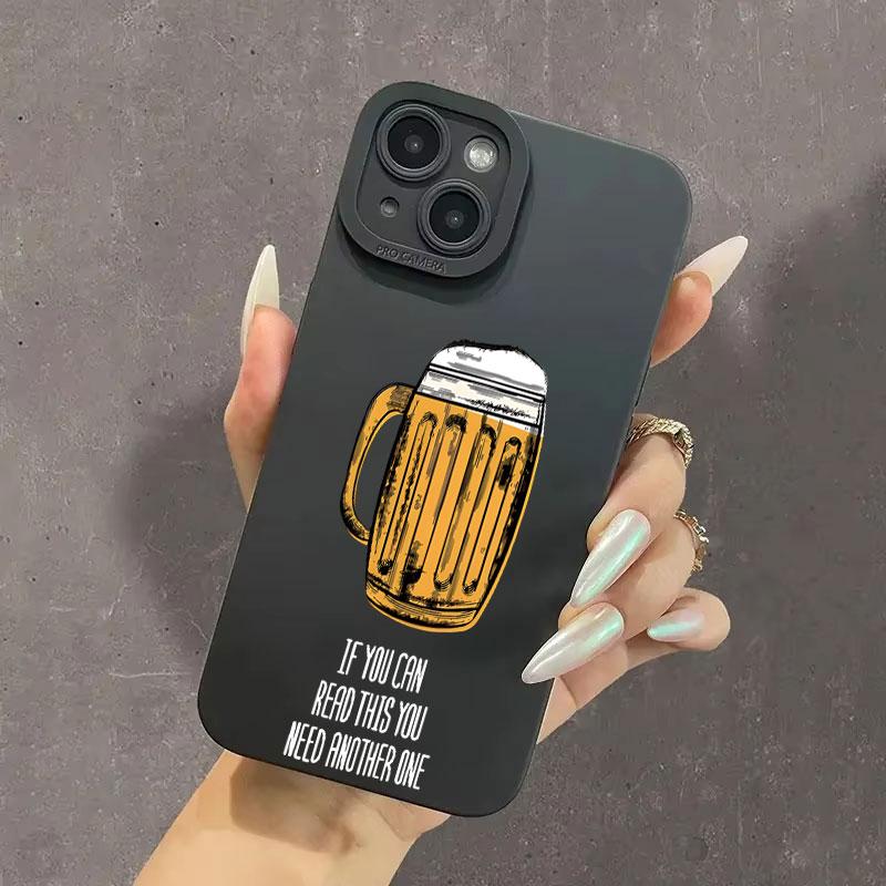 Lustige Bier-Candy-Farbe Handyhülle Für iPhone 16 15 14 13 12 11 Mini X XS Max XR 16 15Plus Stoßfeste Silikon-Weichabdeckung