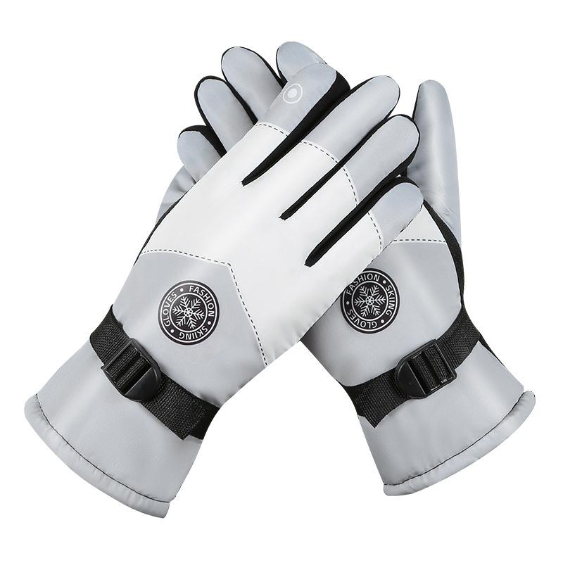 Mănuși de schi Mănuși de iarnă pentru femei, bărbați, mănuși de snowboard, mănuși cu ecran tactil, mănuși de snowmobil cu motor, impermeabile, termice pentru zăpadă