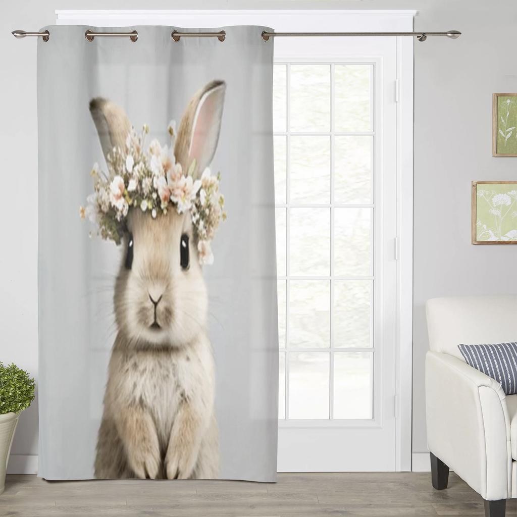 Chinese Panda And Bamboo Window Curtains Curtains for Living Room Decorative Items Living Room
