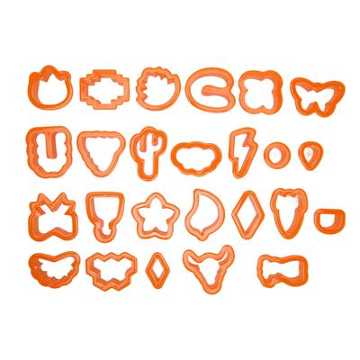 25 Pièces Coupeurs d'Oreilles en Argile Plastique de Qualité Alimentaire Styles Assortis Bord Épais Coupeurs d'Argile Polymère Set pour Artisanat DIY