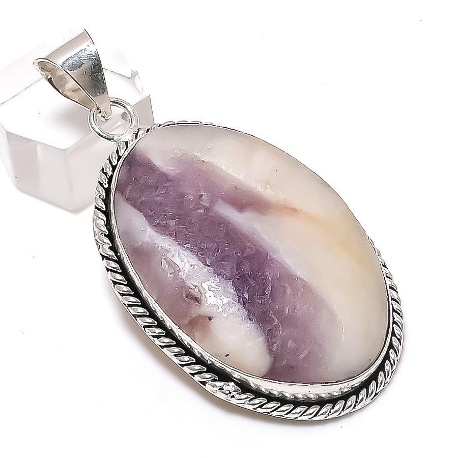 Natural Kammererite Gemstone 925 Sterling Silver Jewelry Pendant 2.48" R3m25