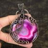 Natural Solar Quartz Gemstone Handmade Copper Wire Wrap Pendant 3.94 D5j05