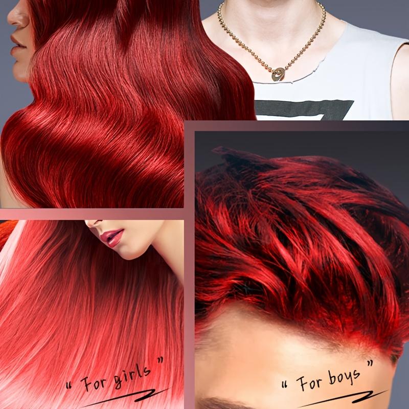 SADOER Hair Color Wax - Vibrant Red, Quick-Dry & Easy-to-Shapey Finish, Fine Texture for Neat Styling, Washes Easily,Moisturizing Hair Wax