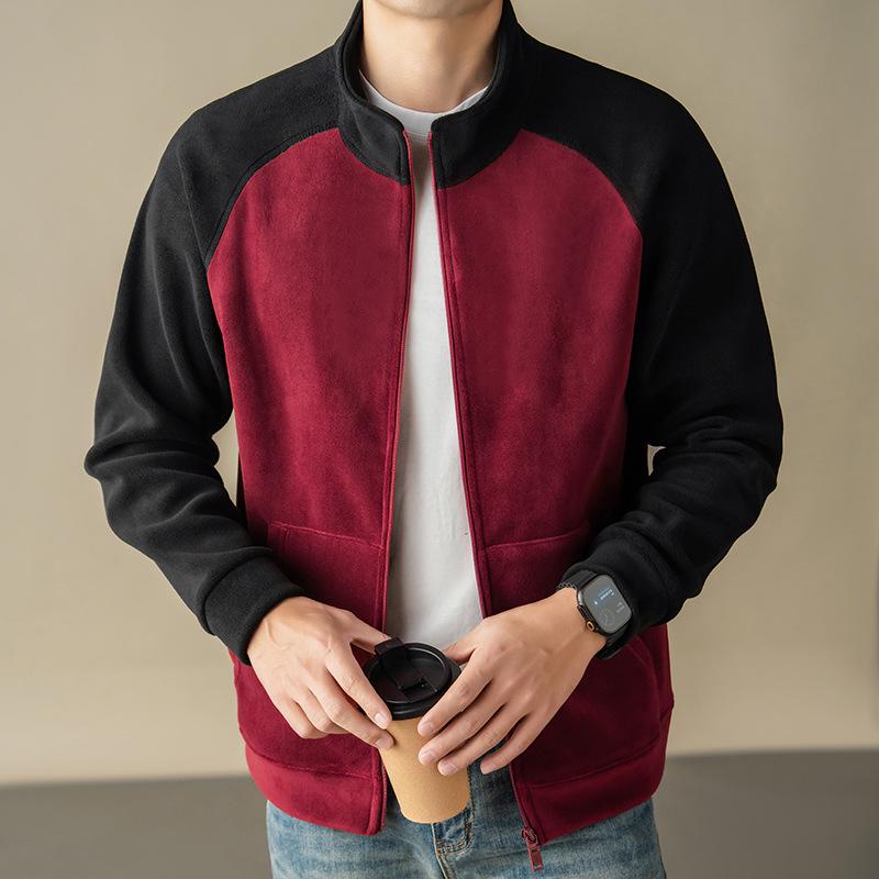 2025 Winter Men s Color Block Jacket - Warm, Fashionable, High-Quality Casual Coat Bestseller 2XL for 150-170 lbs