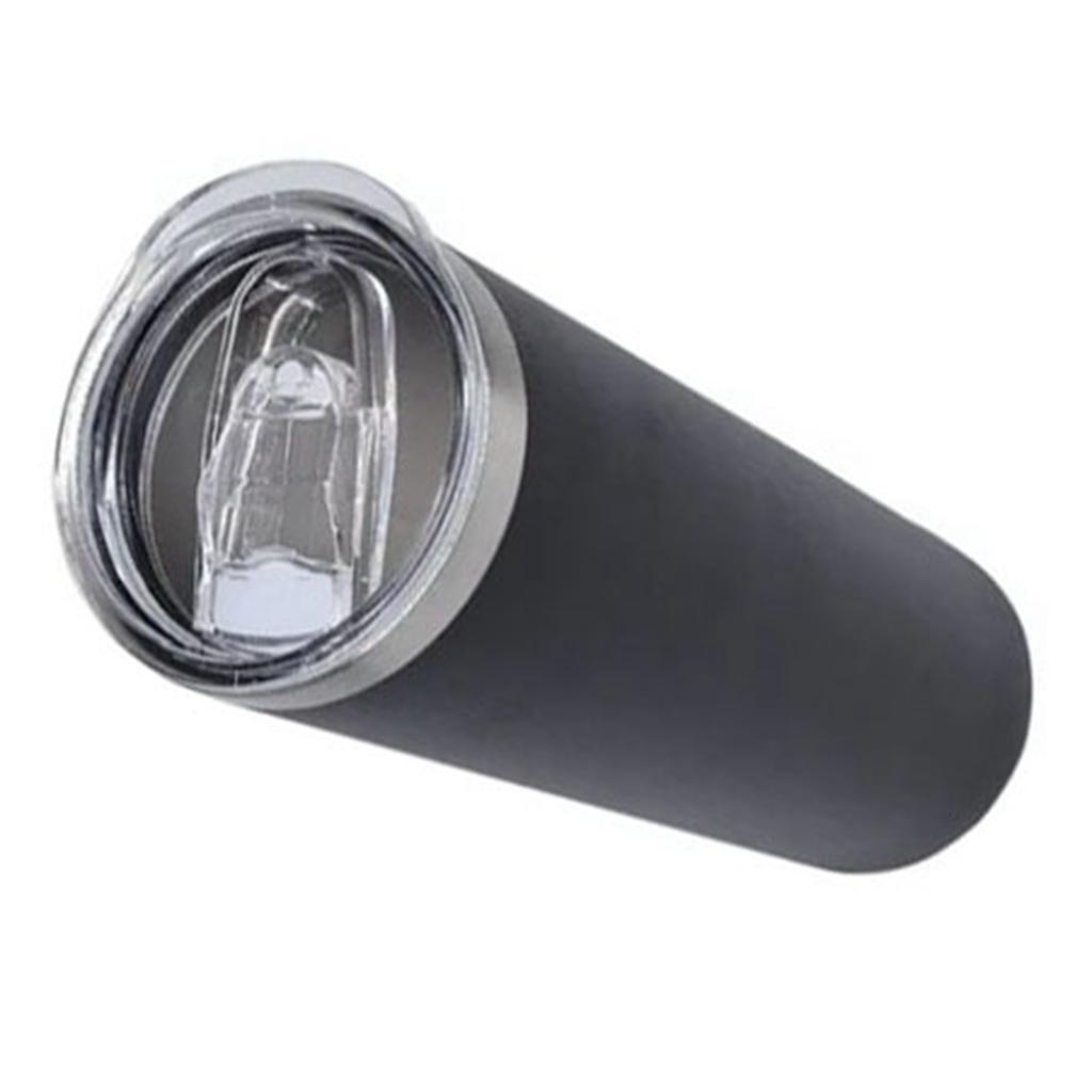 Kubki podróżne 20oz z pokrywkami, dwuścienne, ze stali nierdzewnej, z izolacją próżniową, przenośne, izolowane kubki na kawę i lód, czarne