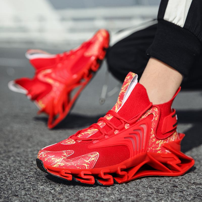 Blade Schuhe Mode Casual Sportliche Dad Schuhe Socken Schuhe Stoßdämpfung Herren Fliegende gewebte Oberfläche Atmungsaktiv Große Größe