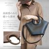 ANA McQueen Fan-Shaped Bag (Camel)