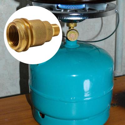 Solid Brass Gas Cylinders Adapter 1/4inch Male Pipe Thread Gas Connector Adapter Gas Bottle Connector Regulator