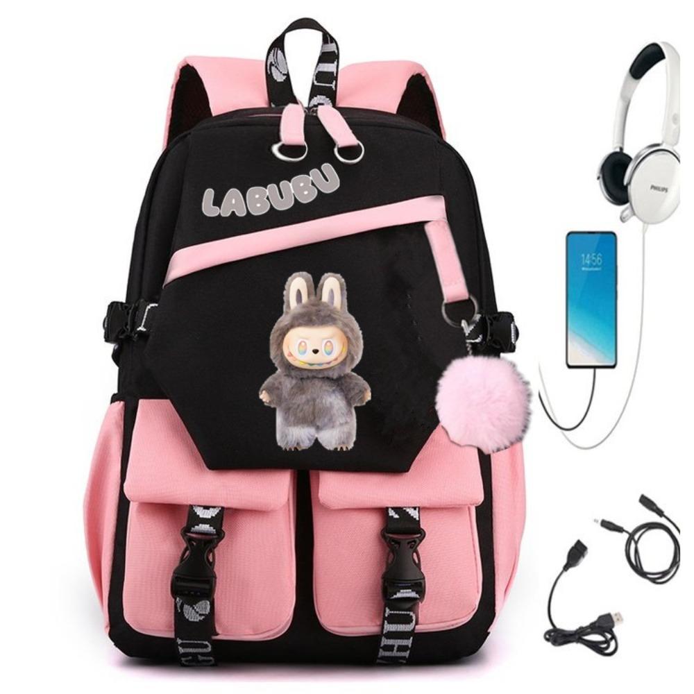 Teen Student Schoolbag Cartoon Backpack Leisure Travel Computer Bag