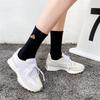 Warmer Winter Neu Lustige Stickerei Hamburger Pizza Muster Weiß Schwarz Grau Lässige Hipster Dicke Socken Weihnachtsgeschenk Dropship